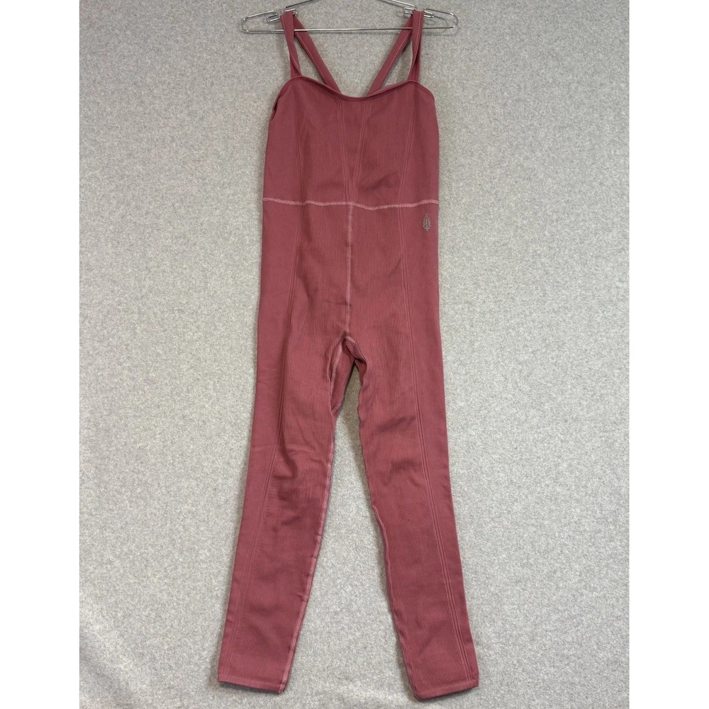 Free People Movement High Fidelity Active Jumpsuit in Woodrose M/L‎